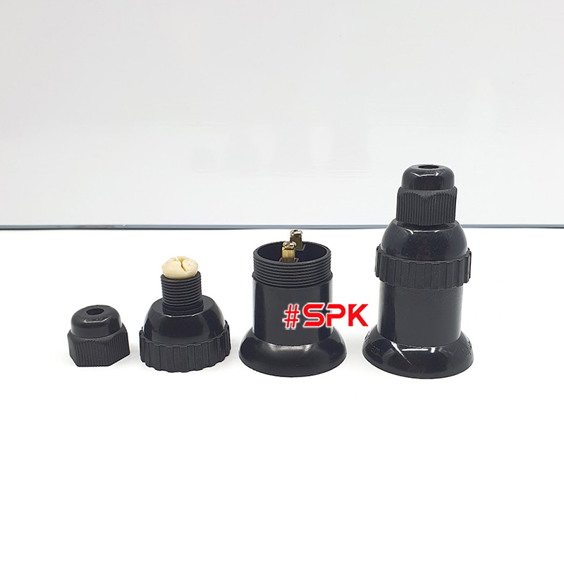 Đui Đèn Chịu Mưa Ngoài Trời Ren Vặn Xoáy Kích Cỡ E27 ĐCM-5 ĐCM-6 SOPOKA