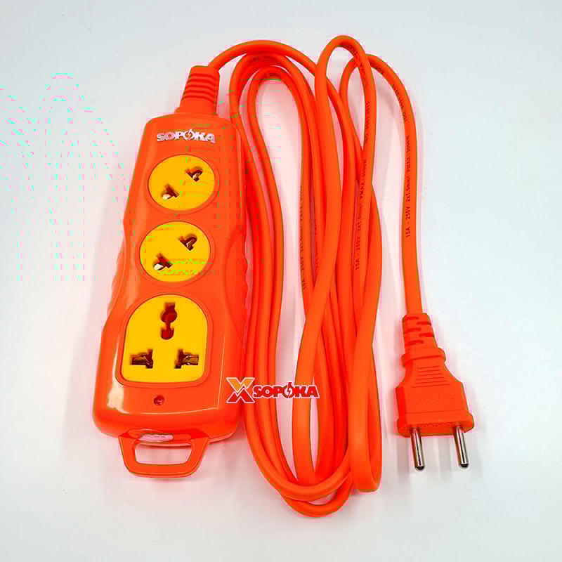 Ổ Cắm Điện 3 Lỗ Chéo Chịu Nhiệt Chống Va Đập 3000W 3C-3000W SOPOKA