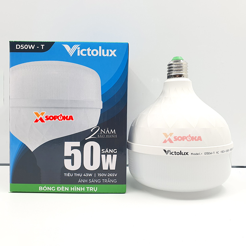 Bóng Đèn LED Hình Trụ Victolux (SOPOKA) 20W – 30W – 40W – 50W – 60W