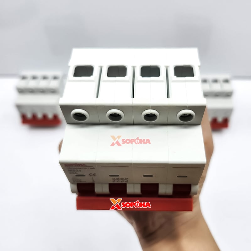 Cầu Dao Gạt Tay 1 Ngã 4P MS21 (MS4P15A80A) SOPOKA