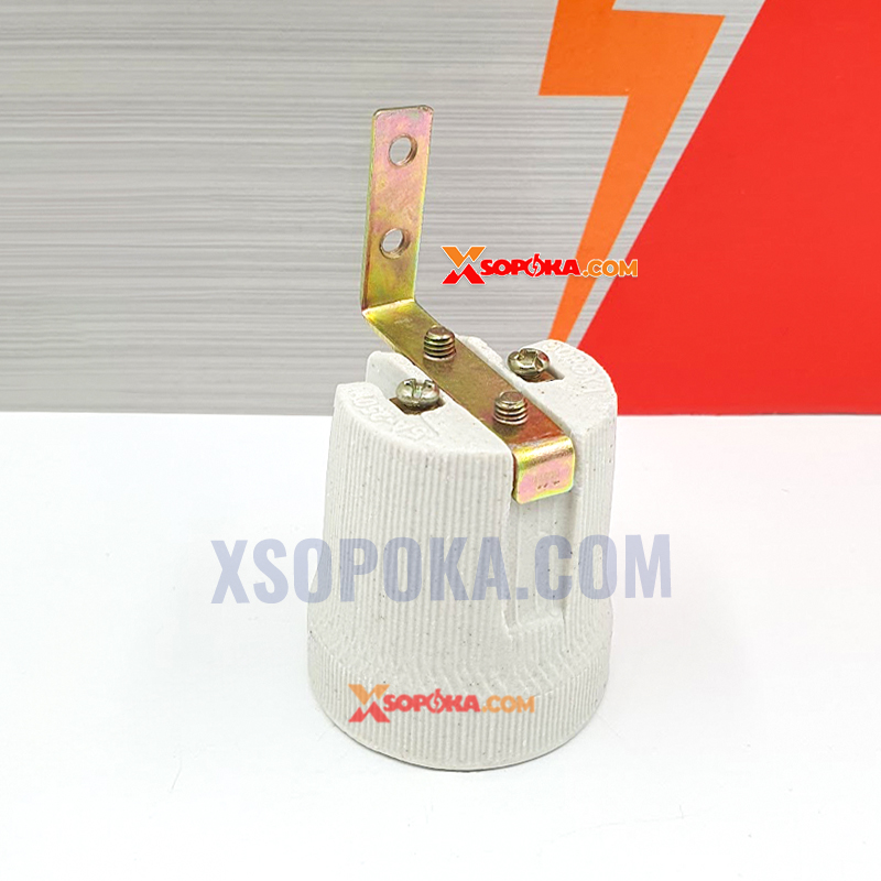 Đui Đèn Sứ Chịu Nhiệt Ren Xoáy E27 SU4 SOPOKA