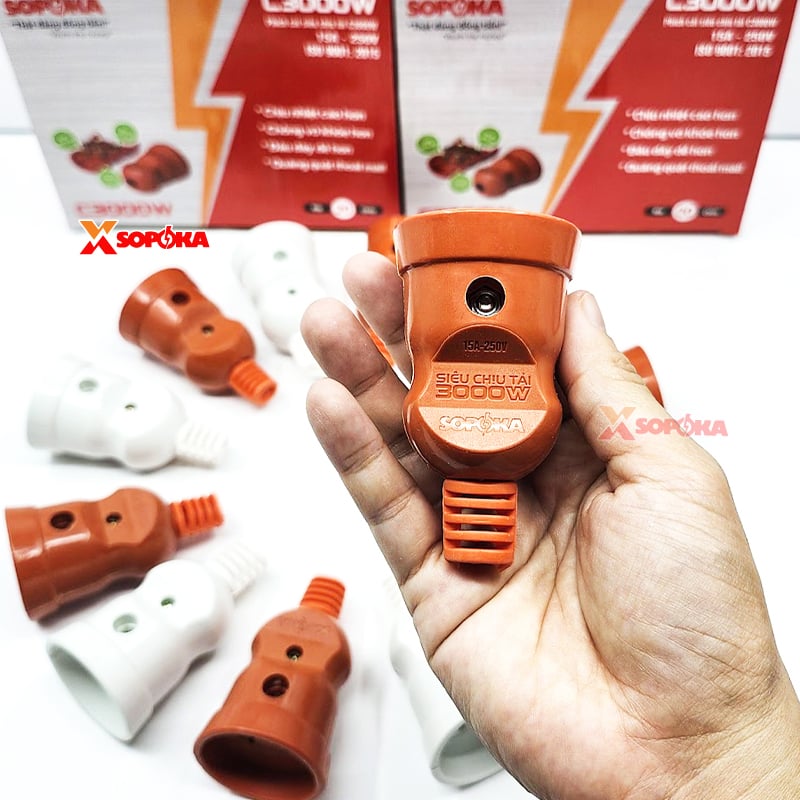 Phích Cắm Điện Âm Siêu Chịu Tải 3000W C3000W SOPOKA
