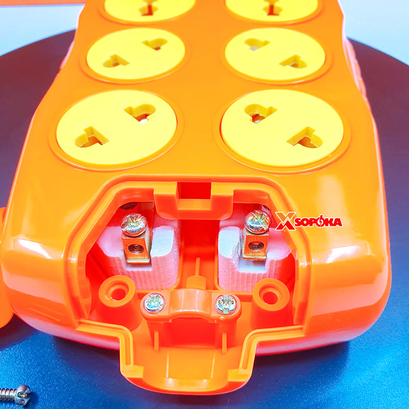 Ổ Cắm Điện 6000W 6 Lỗ Chéo Không Dây Siêu Chịu Tải 30A 6S-6000W+C SOPOKA