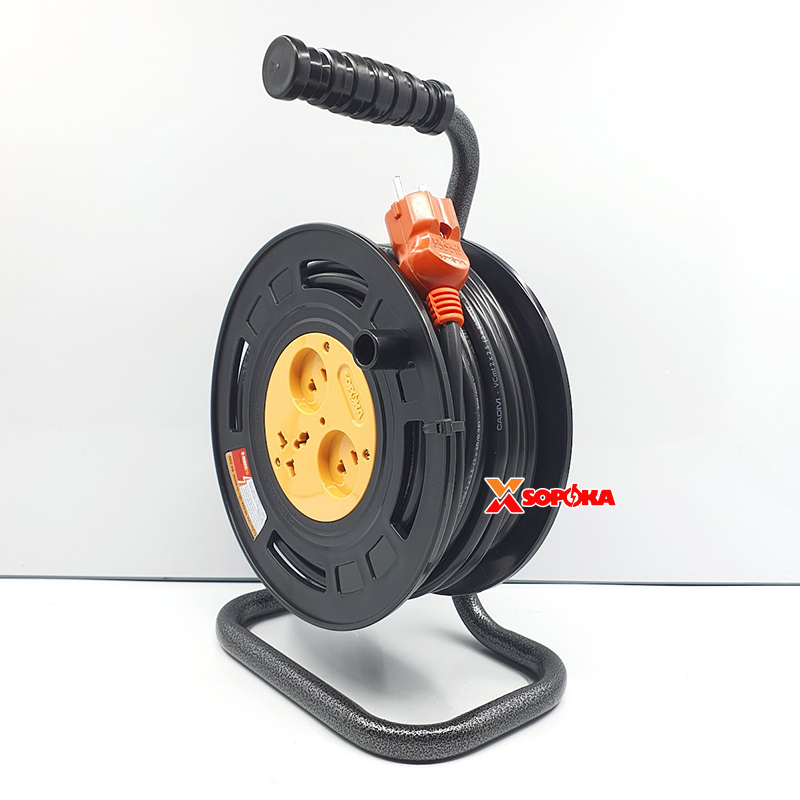 Rulo Cuộn Dây Điện SOPOKA Ráp Dây 2x2.5 CADIVI VCmt Tròn 2 Lớp Vỏ, Công Suất 3500W