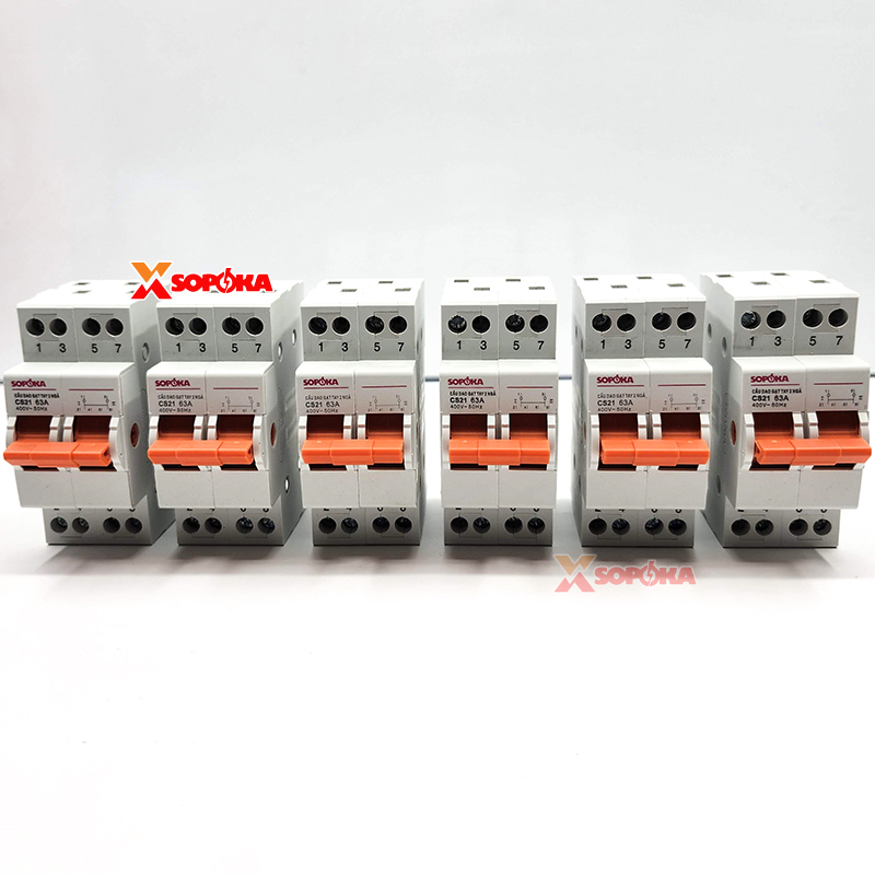 Cầu Dao Gạt Tay 2 Ngã 2P CS2P63A SOPOKA