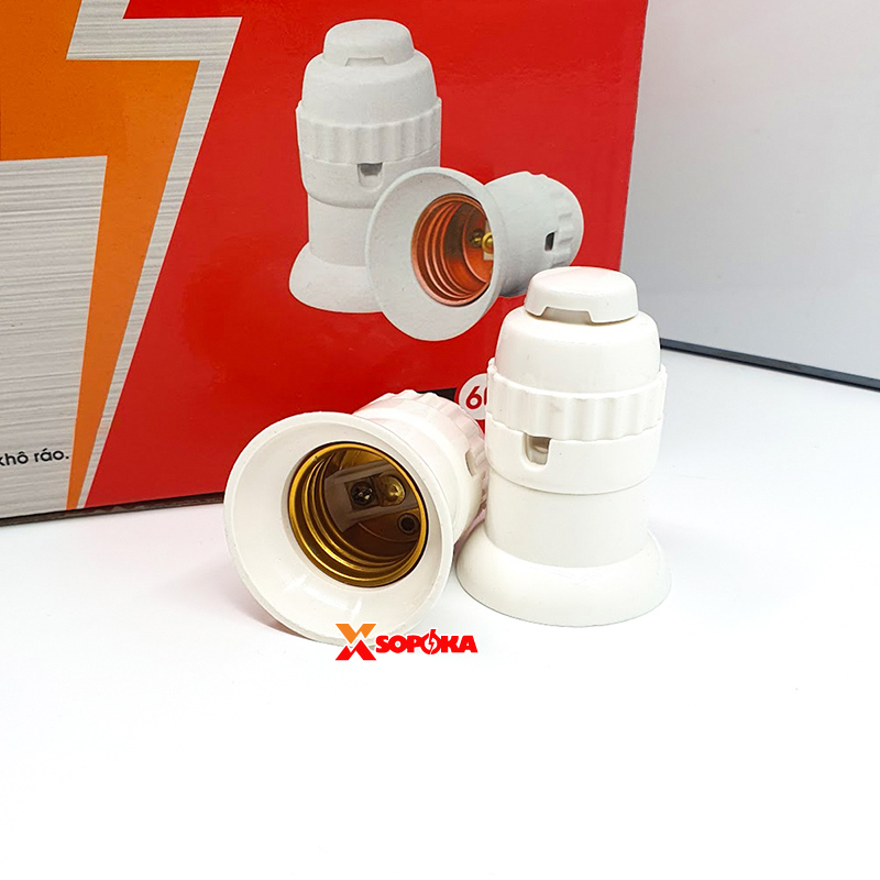 Đui Đèn Chịu Mưa 2 Kiểu Lắp Dây ĐCM-1 SOPOKA