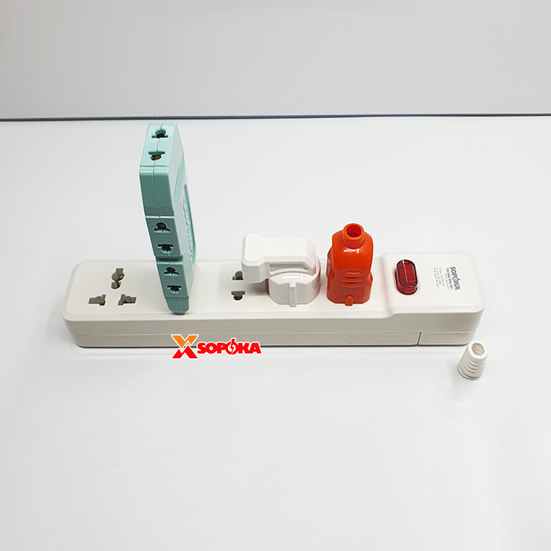 Ổ Cắm Điện 5 Lỗ 2200W Lõi Sứ Không Dây Có Công Tắc 5M-0 SOPOKA
