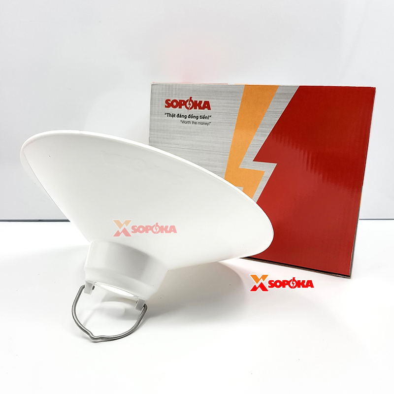 Chóa Đèn (Chao Đèn) Nhựa Có Móc Treo M250 Chống Vỡ Chống Mưa Chịu Nhiệt SOPOKA