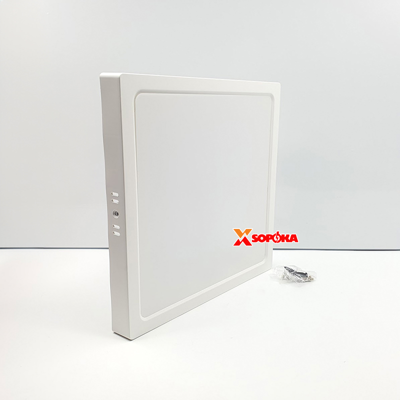 Bóng Đèn LED SS24W Ốp Trần Vuông 24 W Sáng Trắng Vành Nhựa SOPOKA