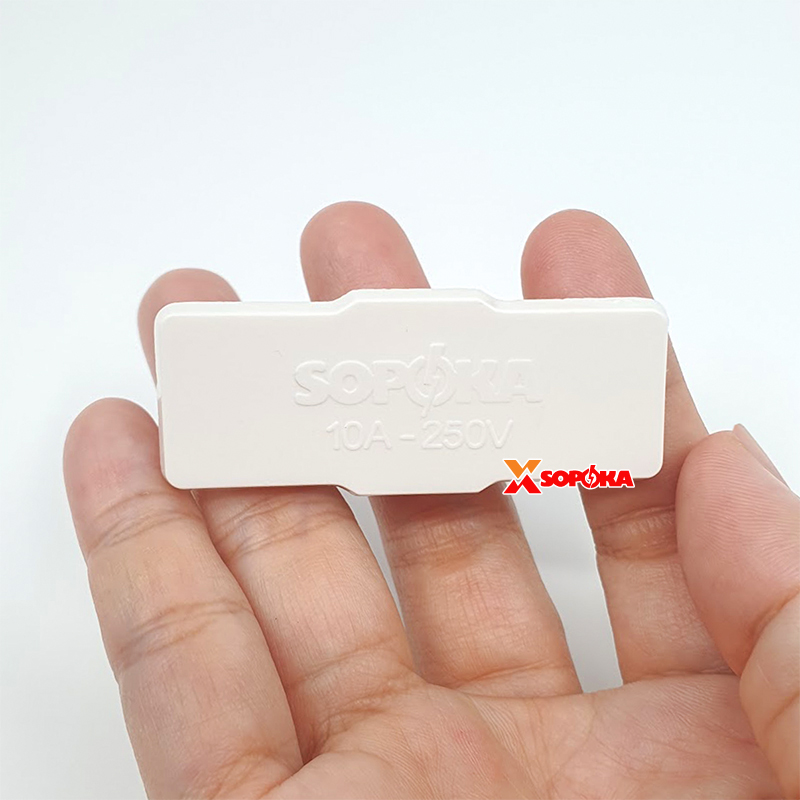 Nắp Cầu Chì Gắn Táp Lô Điện 10A 250V SOPOKA