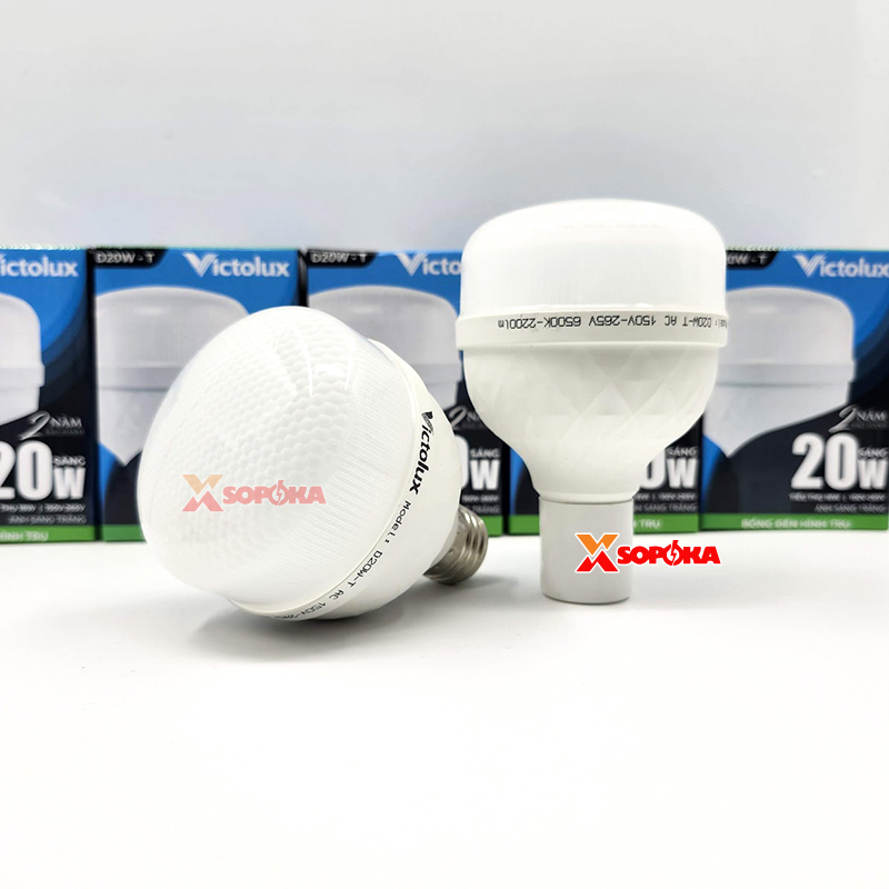 Bóng Đèn LED Hình Trụ Victolux (SOPOKA) 20W – 30W – 40W – 50W – 60W