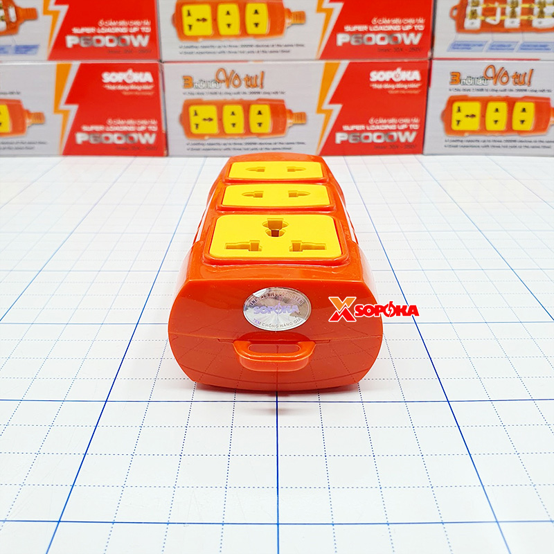 Ổ cắm điện chịu tải 6000W SOPOKA P6000W
