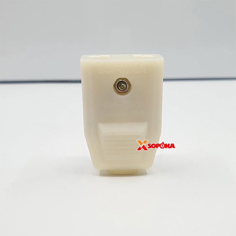 Phích Cắm Điện Âm Trắng Phích Cắm Cái P5 Chống Vỡ SOPOKA