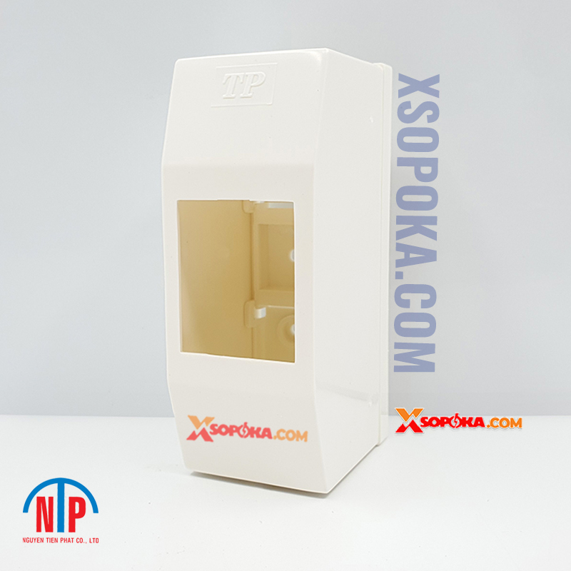Hộp CB 1 pha 2P Tiến Phát – hộp gắn nổi bảo vệ CB/MCB 2 tép cho hệ thống điện dân dụng.