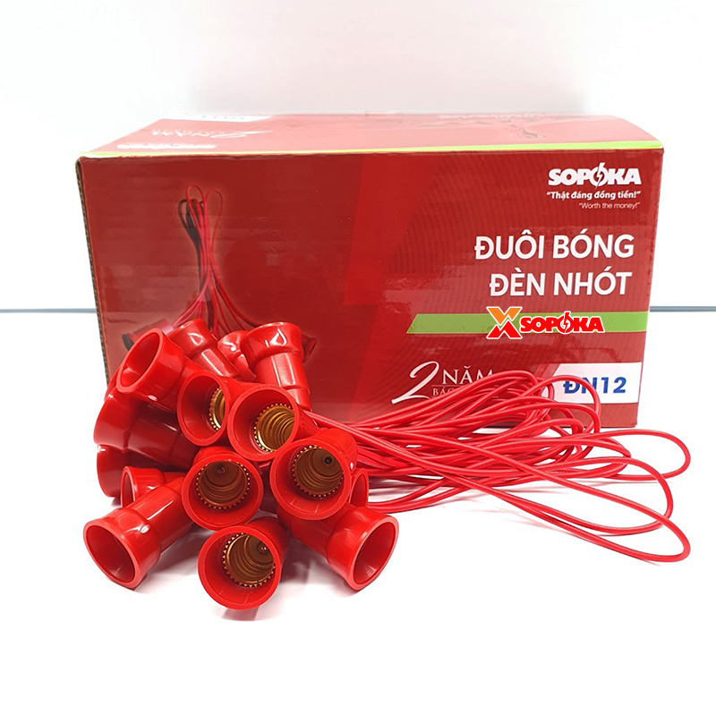 Đui Bóng đèn cà na Bóng đèn trái ớt Bóng nhót kích cỡ E12 DN12 SOPOKA