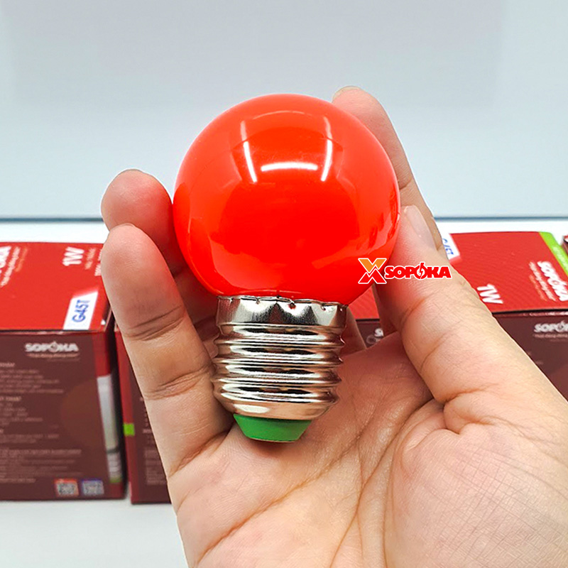Bóng đèn LED Trang Trí Đơn Sắc Đa Sắc G45 SOPOKA
