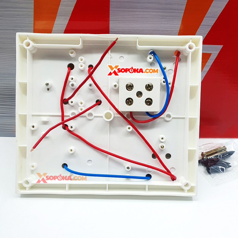 Bảng Điện 2 Công Tắc 3 Lỗ Cắm 1 Cầu Dao Sứ BN20 SOPOKA