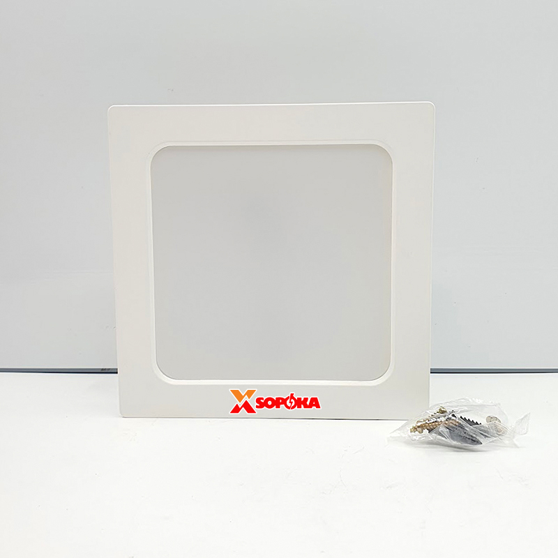 Bóng Đèn LED SS12W Ốp Trần Vuông 12W Sáng Trắng Vành Nhựa SOPOKA