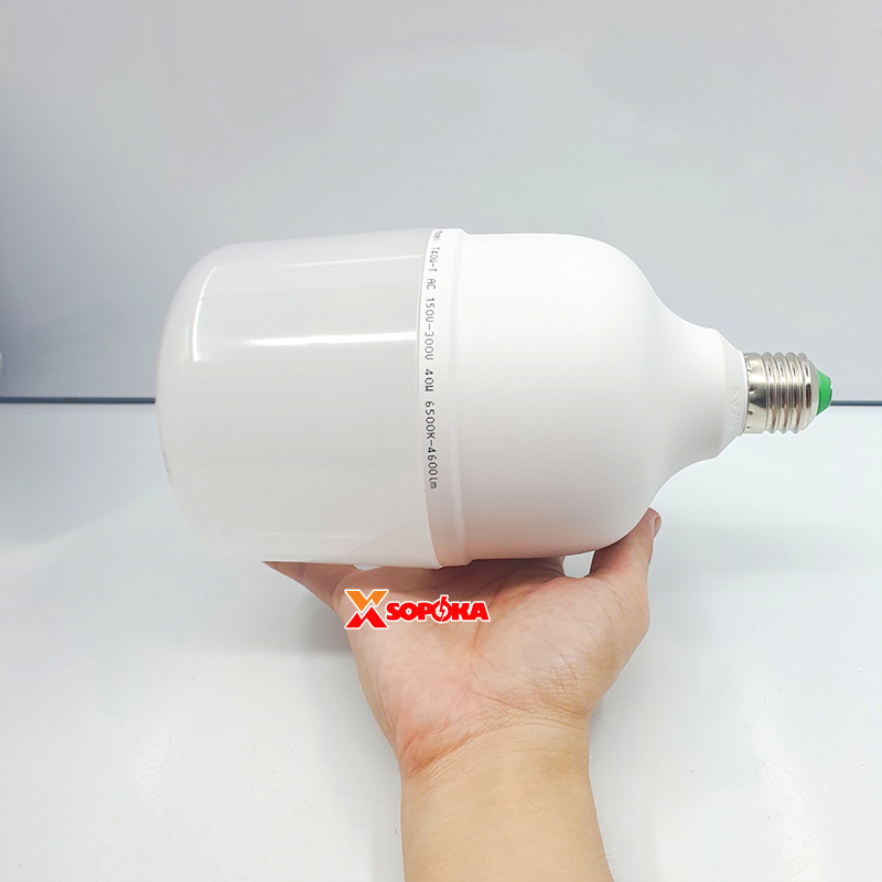 Bóng Đèn Led Hình Trụ Trơn Sáng Trắng Dòng&nbsp;T SOPOKA