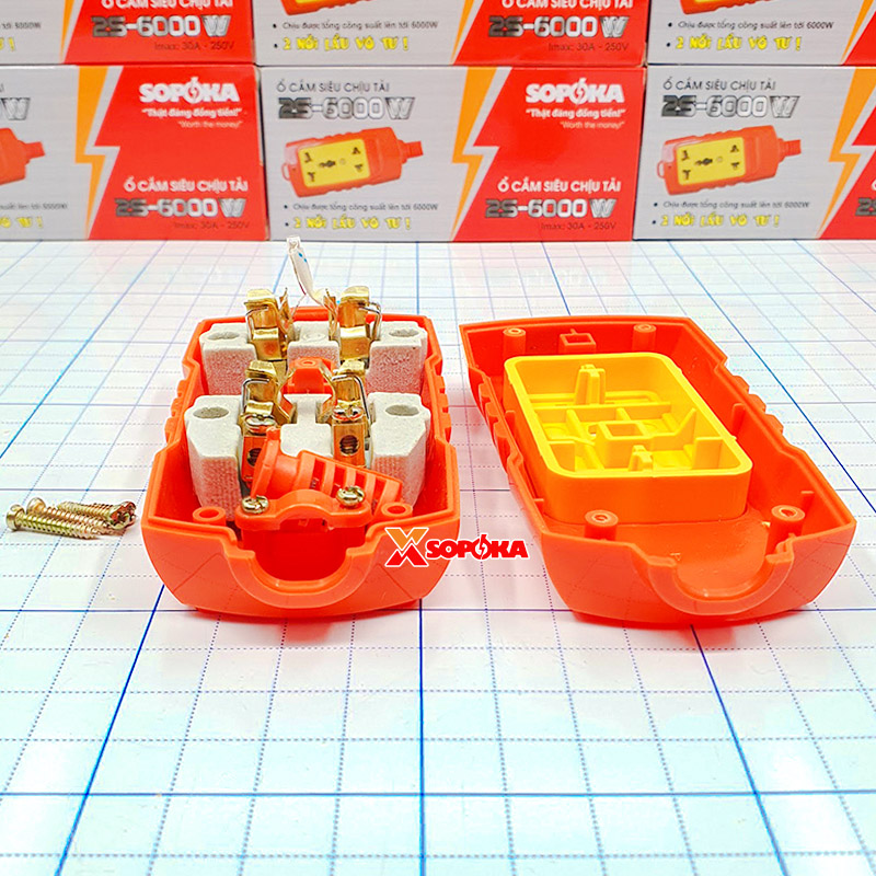 Ổ Cắm Điện 2 Lỗ Không Dây 6000W 2S-6000W SOPOKA