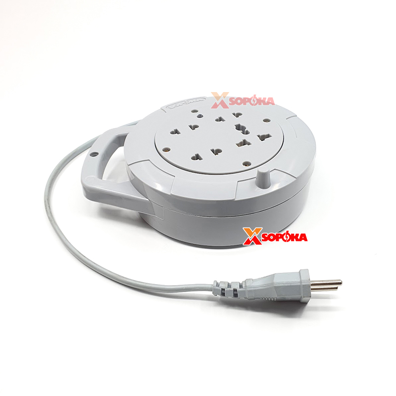 SOPOKA Ổ Cắm Cuộn Dây Tròn Q‑Series 2200W Màu Ghi (Xám) Q45G/Q75G