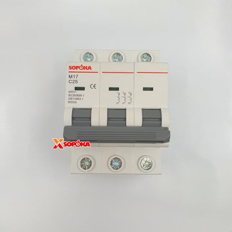 Aptomat 3 pha MCB 3P M17 SOPOKA
