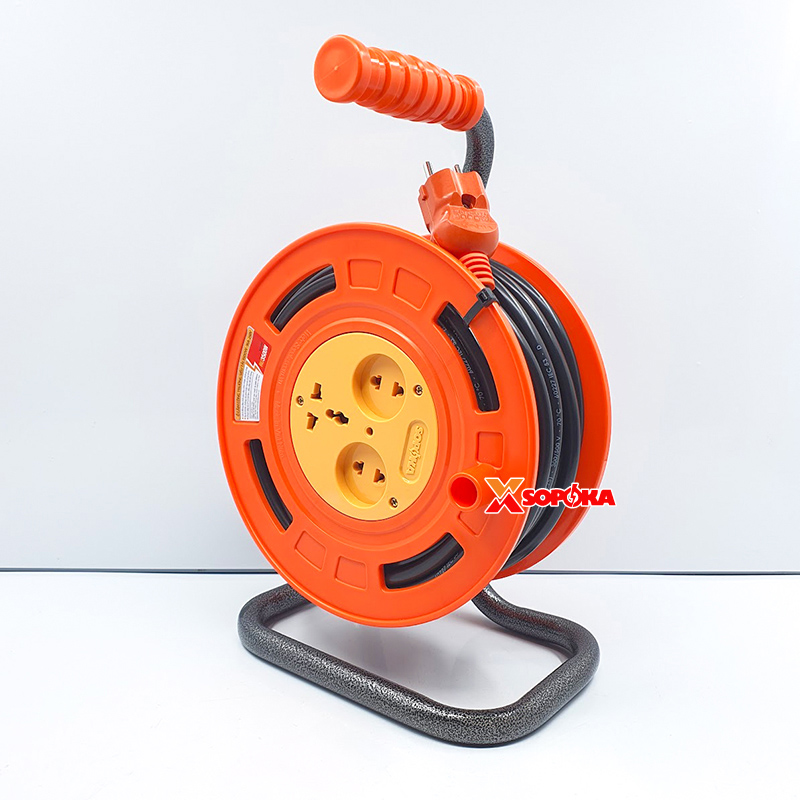 Rulo Cuộn Dây Điện SOPOKA Ráp Dây 2x2.5 CADIVI VCmt Tròn 2 Lớp Vỏ, Công Suất 3500W