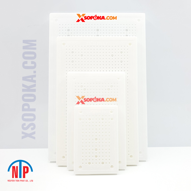 Táp lô điện nhựa Tiến Phát màu trắng kích thước 8x12 đến 25x35 cm