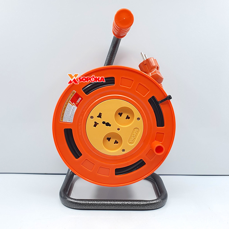 Rulo Cuộn Dây Điện SOPOKA Ráp Dây 2x1.5 CADIVI VCmt Tròn 2 Lớp Vỏ, Công Suất 3500W