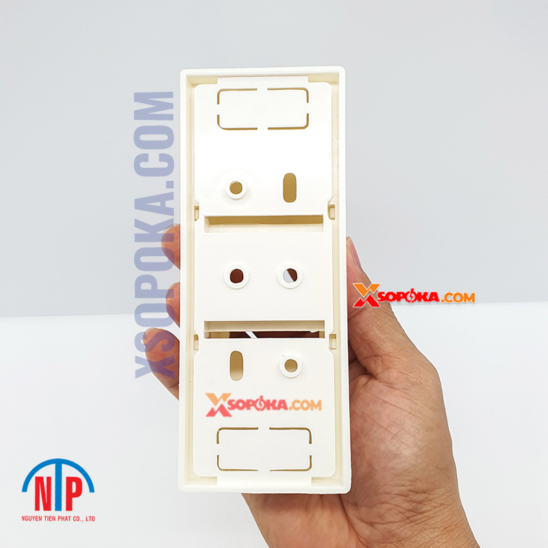Hộp CB 1 pha 2P Tiến Phát – hộp gắn nổi bảo vệ CB/MCB 2 tép cho hệ thống điện dân dụng.