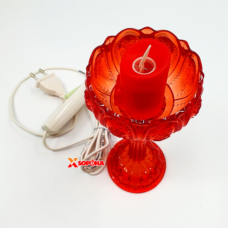 Cốc Nến Điện Hoa Sen SOPOKA HSC01 Thân Cao Có Phích Cắm Và Công Tắc