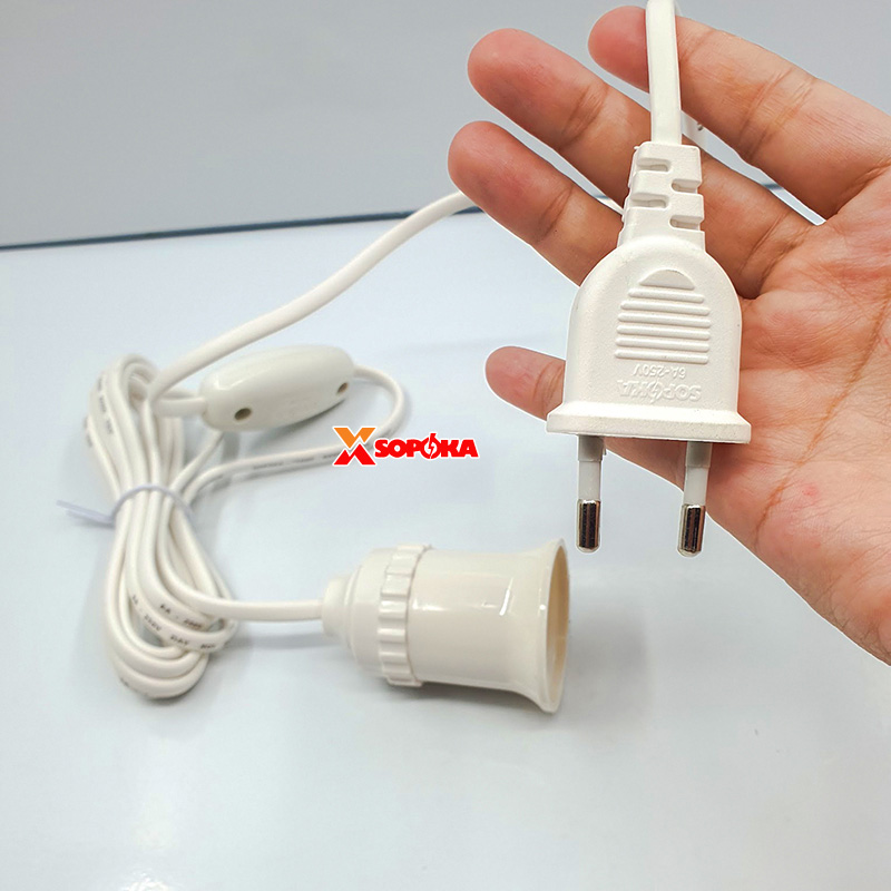 Bộ Dây Đui Đèn Led Có Công Tắc ĐS6 ĐS7 SOPOKA