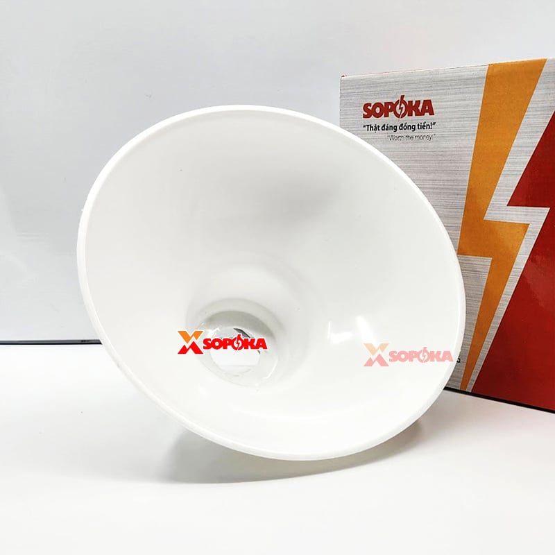 Chóa Đèn (Chao Đèn) Nhựa Có Móc Treo M200 Chống Vỡ Chống Mưa Chịu Nhiệt SOPOKA