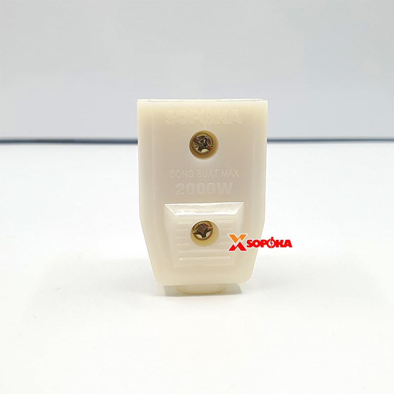 Phích Cắm Điện Âm Trắng Phích Cắm Cái P5 Chống Vỡ SOPOKA