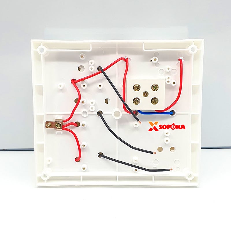 Bảng Điện Táp Lô 3 Công Tắc 3 Ổ Cắm Có Cầu Chì 3CT SOPOKA