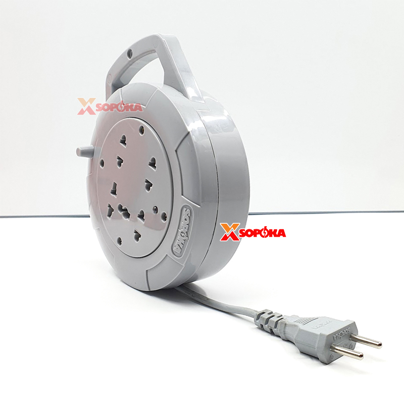 SOPOKA Ổ Cắm Cuộn Dây Tròn Q‑Series 2200W Màu Ghi (Xám) Q45G/Q75G