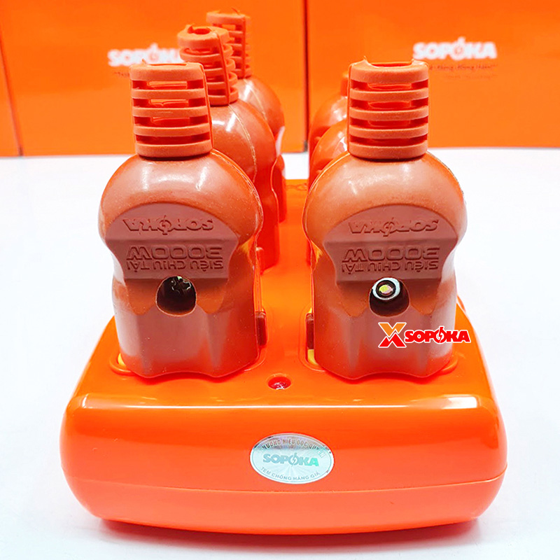 Ổ Cắm Điện 6000W 6 Lỗ Chéo Không Dây Siêu Chịu Tải 30A 6S-6000W+C SOPOKA