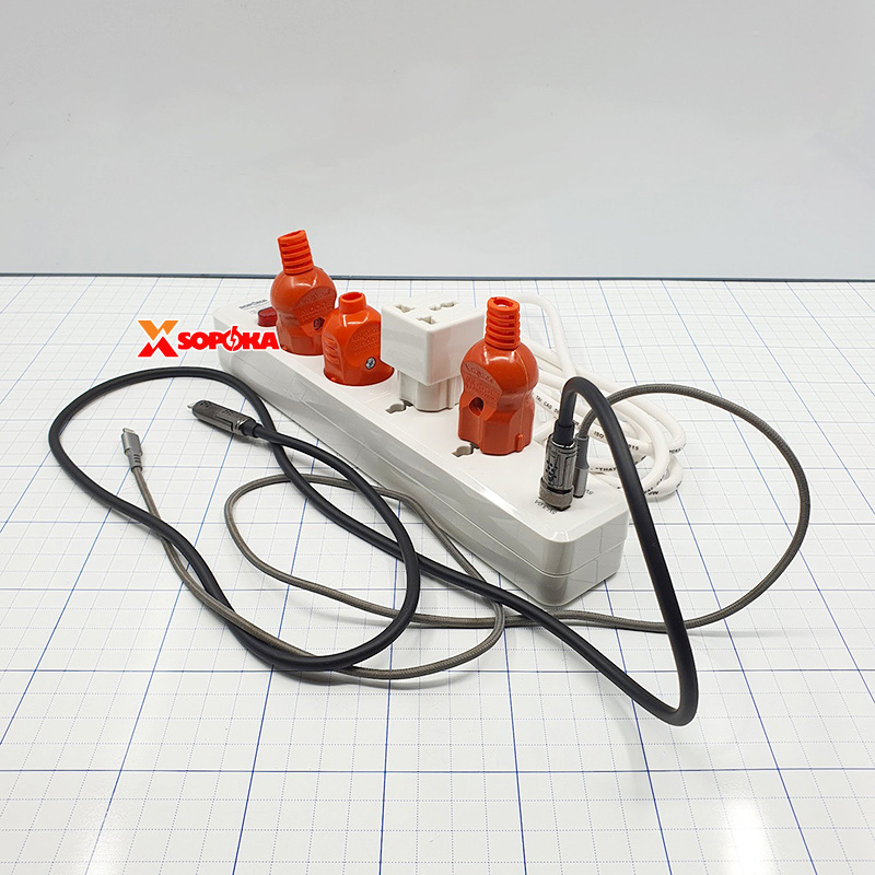 Ổ Cắm Điện 4 Lỗ USB Sạc Nhanh Lõi Sứ Chịu Nhiệt 2200W 4C2 SOPOKA