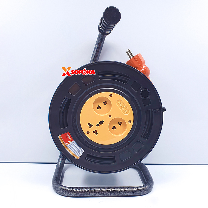 Rulo Cuộn Dây Điện SOPOKA Ráp Dây 2x1.5 CADIVI VCmt Tròn 2 Lớp Vỏ, Công Suất 3500W