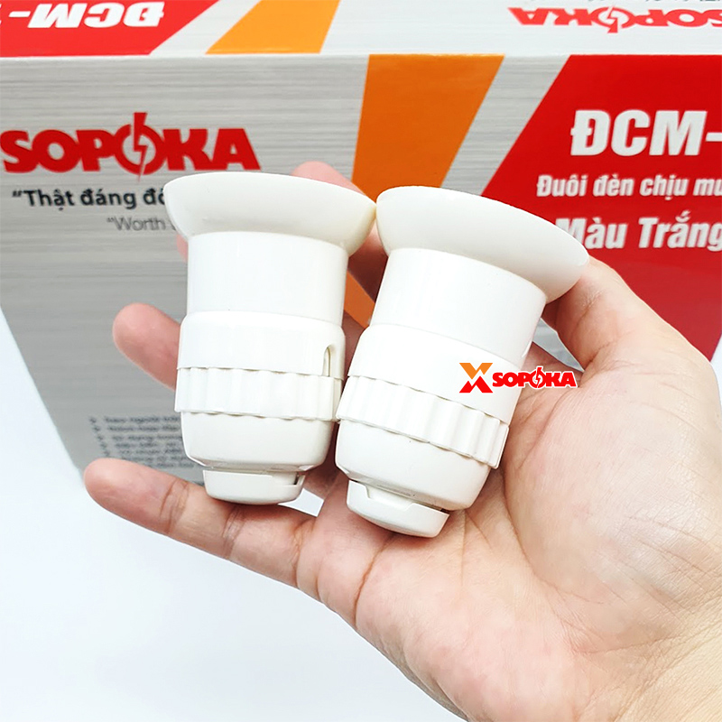 Đui Đèn Chịu Mưa 2 Kiểu Lắp Dây ĐCM-1 SOPOKA