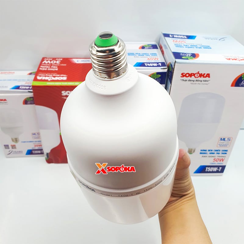 Bóng Đèn Led Hình Trụ Trơn Sáng Trắng Dòng&nbsp;T SOPOKA