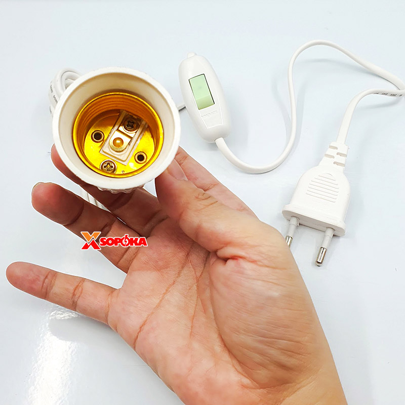 Bộ Dây Đui Đèn Led Có Công Tắc ĐS6 ĐS7 SOPOKA