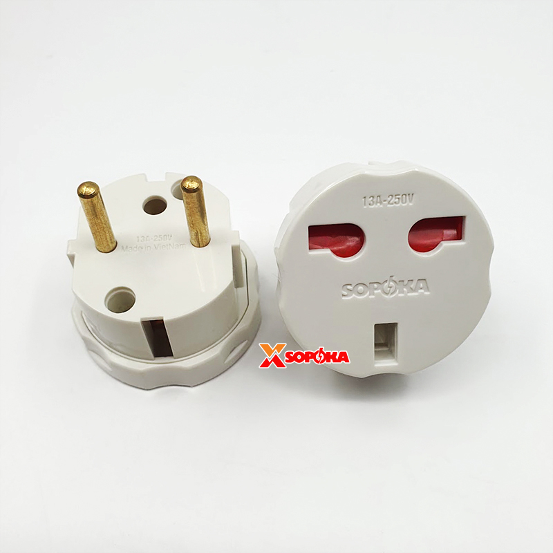 Đầu Chuyển Đổi UK Chuẩn Anh SOPOKA P16 – Adapter UK → VN