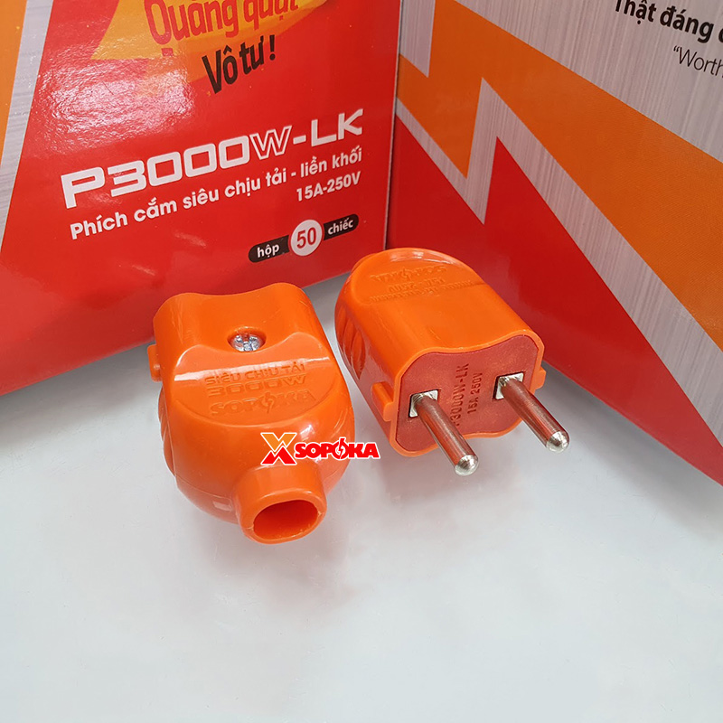 Phích Cắm Điện Dương Chịu Tải 3000W P3000LK SOPOKA