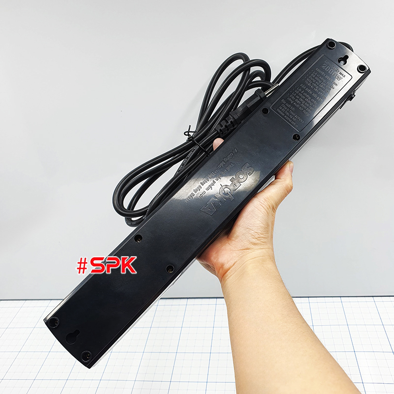 Ổ Cắm Điện 6 Lỗ 2200W Lõi Sứ Chống Cháy Tự Ngắt Điện Quá Tải 6T SOPOKA