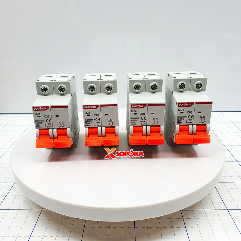 Aptomat 1 Pha MCB Tép 2P M24 SOPOKA