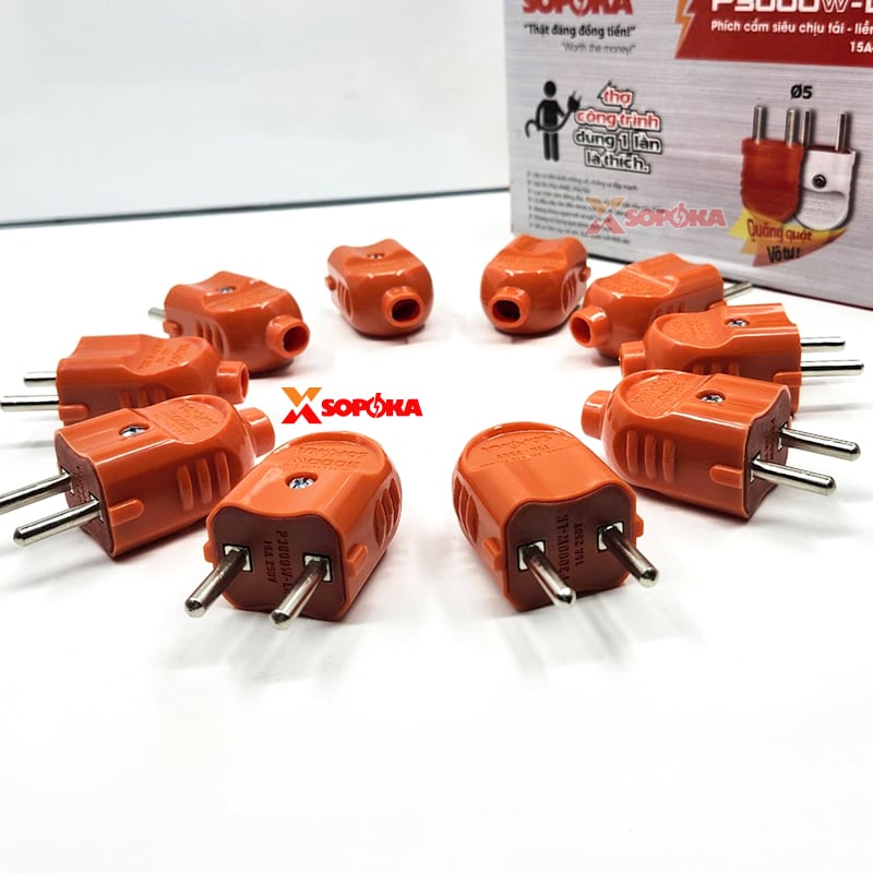 Phích Cắm Điện Dương Chịu Tải 3000W P3000WLK SOPOKA