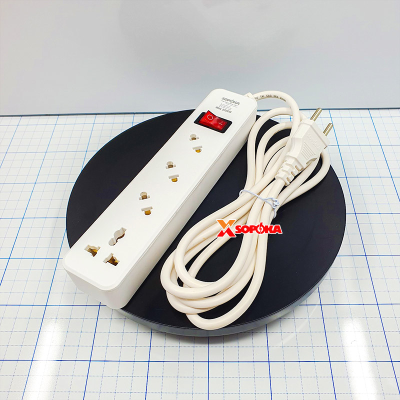 Ổ Cắm Điện 4 Lỗ Chéo Lõi Chịu Nhiệt 2200W 5A2 SOPOKA