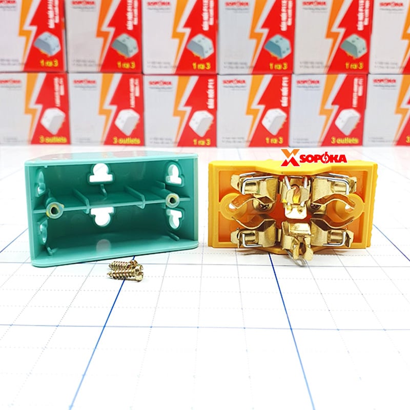 Đầu Nối Chia Điện 3 Cửa 2200W P11 SOPOKA