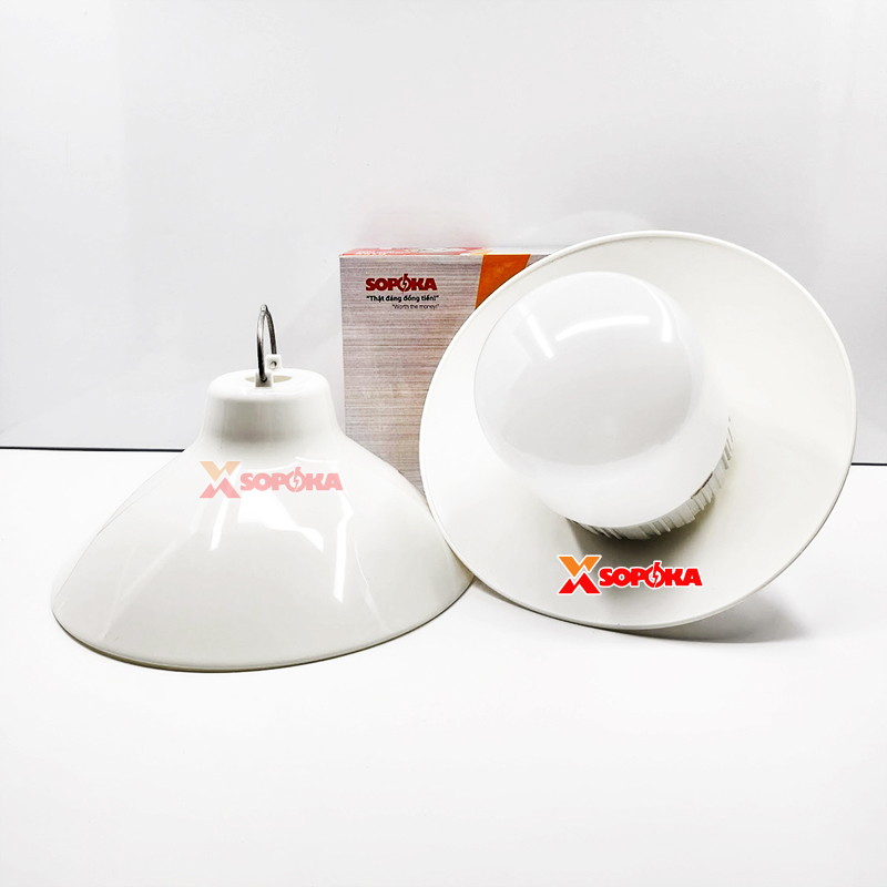 Chóa Đèn (Chao Đèn) Nhựa Có Móc Treo M280 Chống Vỡ Chống Mưa Chịu Nhiệt SOPOKA